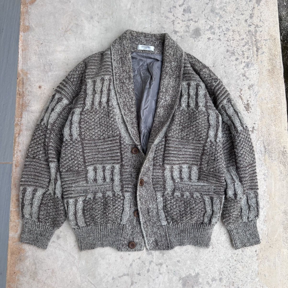 Vintage Lindberg Mohair Cardigan Jacket Size US L / EU 52-54 / 3 - 1 Thumbnail