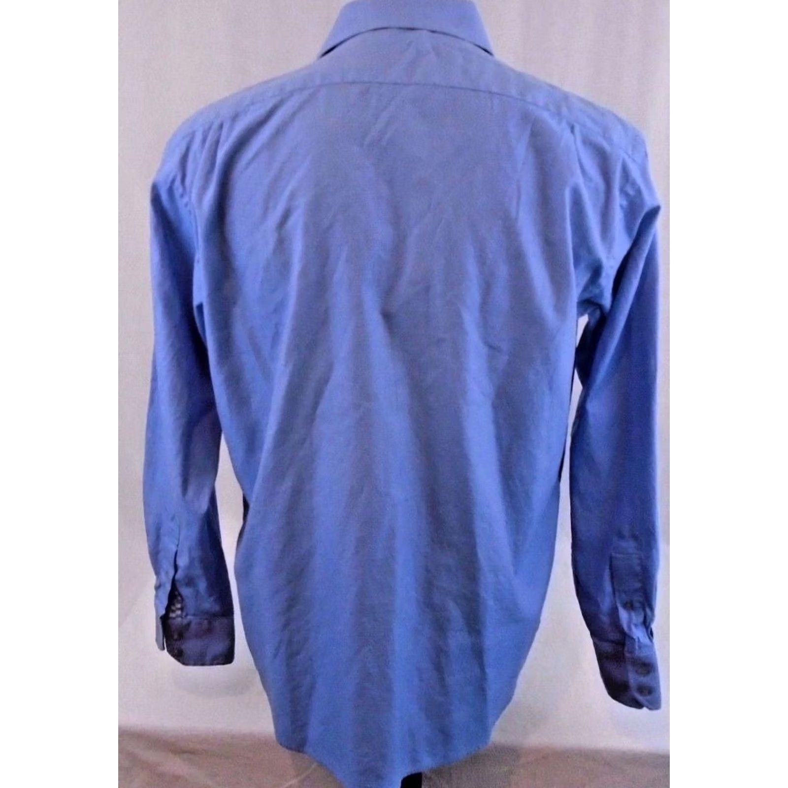 Vintage Visconti Uomo Blue Large Long Sleeve Button Shirt Mens Size US L / EU 52-54 / 3 - 3 Thumbnail