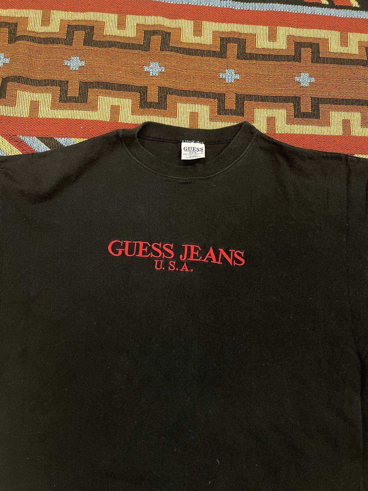 Guess × Vintage VTG 80s Y2K GUESS JEANS BOXY FIT Size US M / EU 48-50 / 2 - 2 Thumbnail