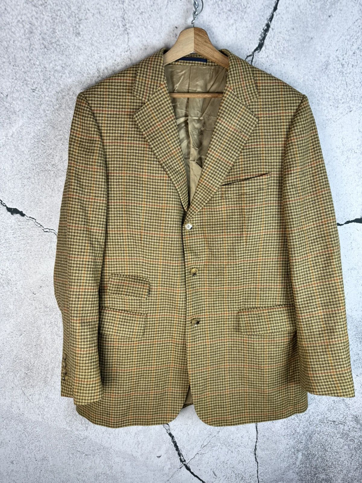 Burberry Burberrys vintage checked wool jacket Size US L / EU 52-54 / 3 - 1 Thumbnail