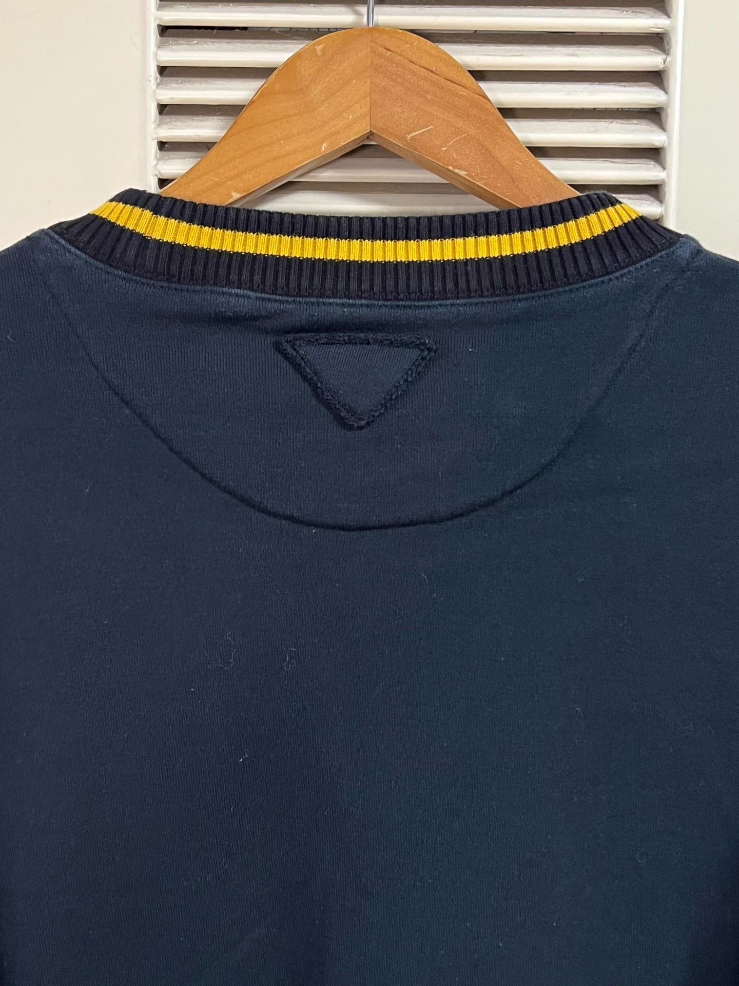 Prada Prada P logo 13 embroidery block crewneck sweatshirt Size US S / EU 44-46 / 1 - 5 Thumbnail