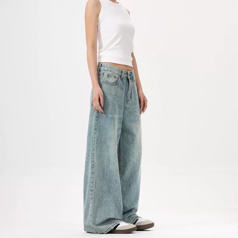 Japanese Brand × Jean American straight wide-leg loose jeans baggy jeans Size US 32 / EU 48 - 2 Thumbnail