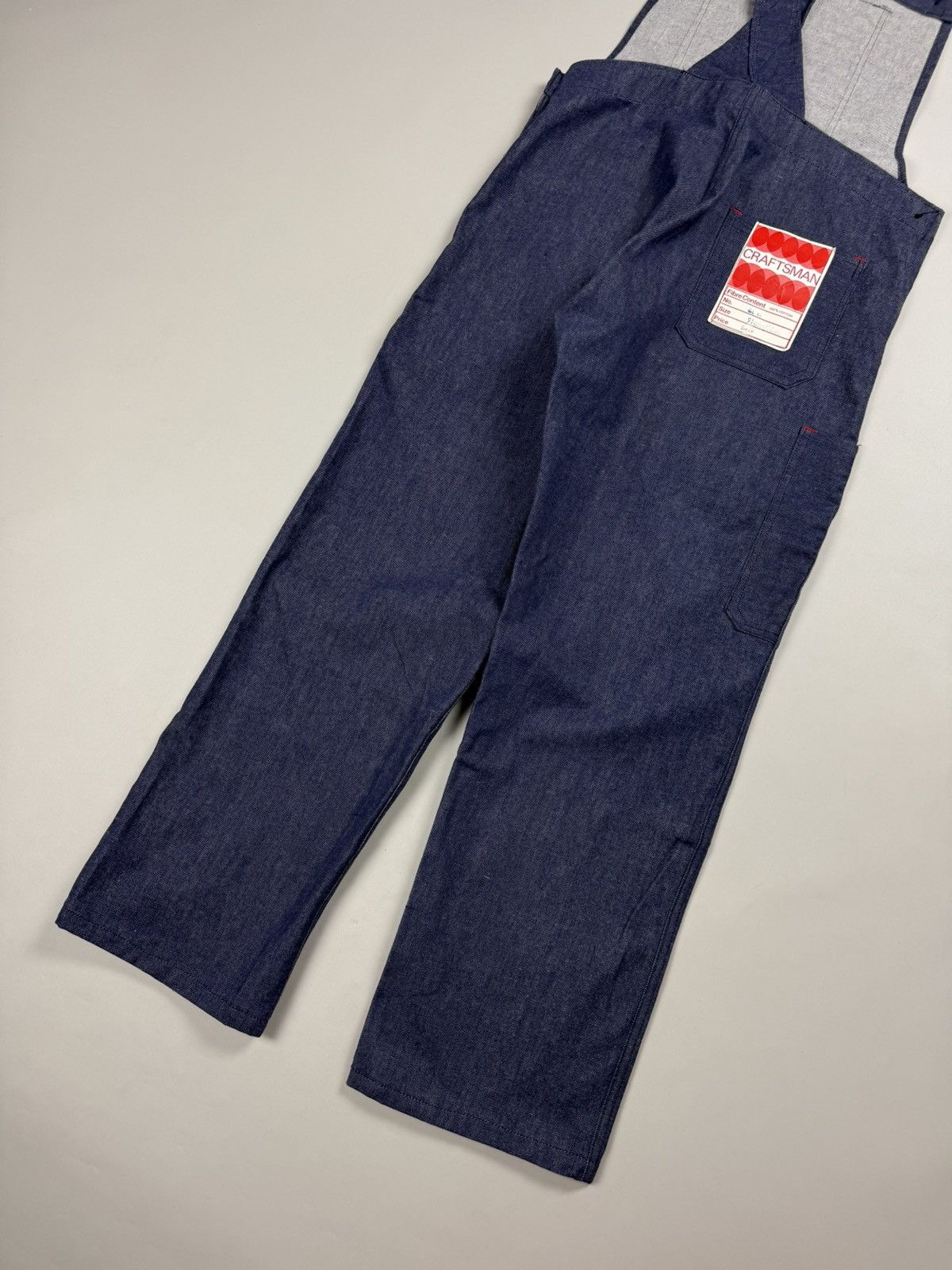 Craftsman × Vintage Deadstock VTG Craftsman Workwear Sanfor Shrunk Overalls Bib Size US 36 / EU 52 - 21 Thumbnail