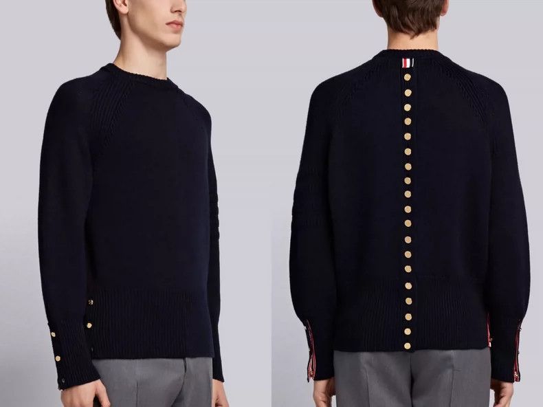 Thom Browne Thom Browne Cotton knit pullover sweater Size US M / EU 48-50 / 2 - 9 Thumbnail