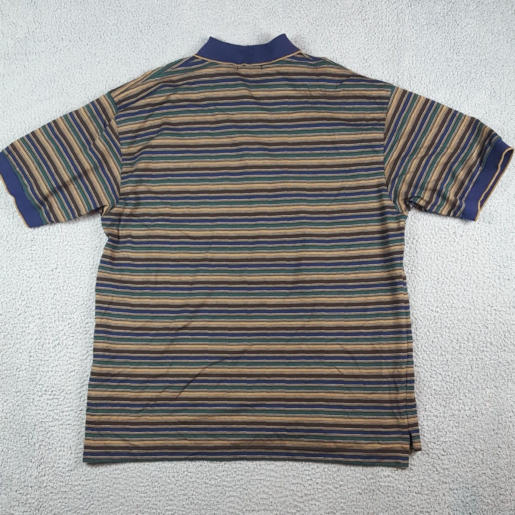 Vintage VINTAGE Y2K Preppy Striped Skateboarding Faded Polo Size XL Grunge Button Collared Shirt Size US XL / EU 56 / 4 - 5 Thumbnail