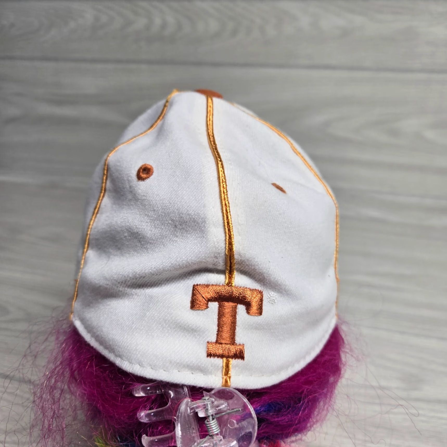 Vintage Texas Long Horns Baseball Hat Adjustable Orange/White Stretch Fit Adult Size Size ONE SIZE - 3 Thumbnail