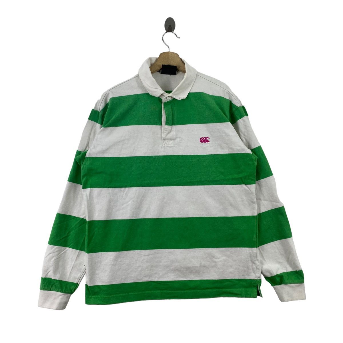 Canterbury of New Zealand × Vintage Vintage CANTERBURY NEW ZEALAND Button Up Collar Rugby Size US L / EU 52-54 / 3 - 1 Thumbnail