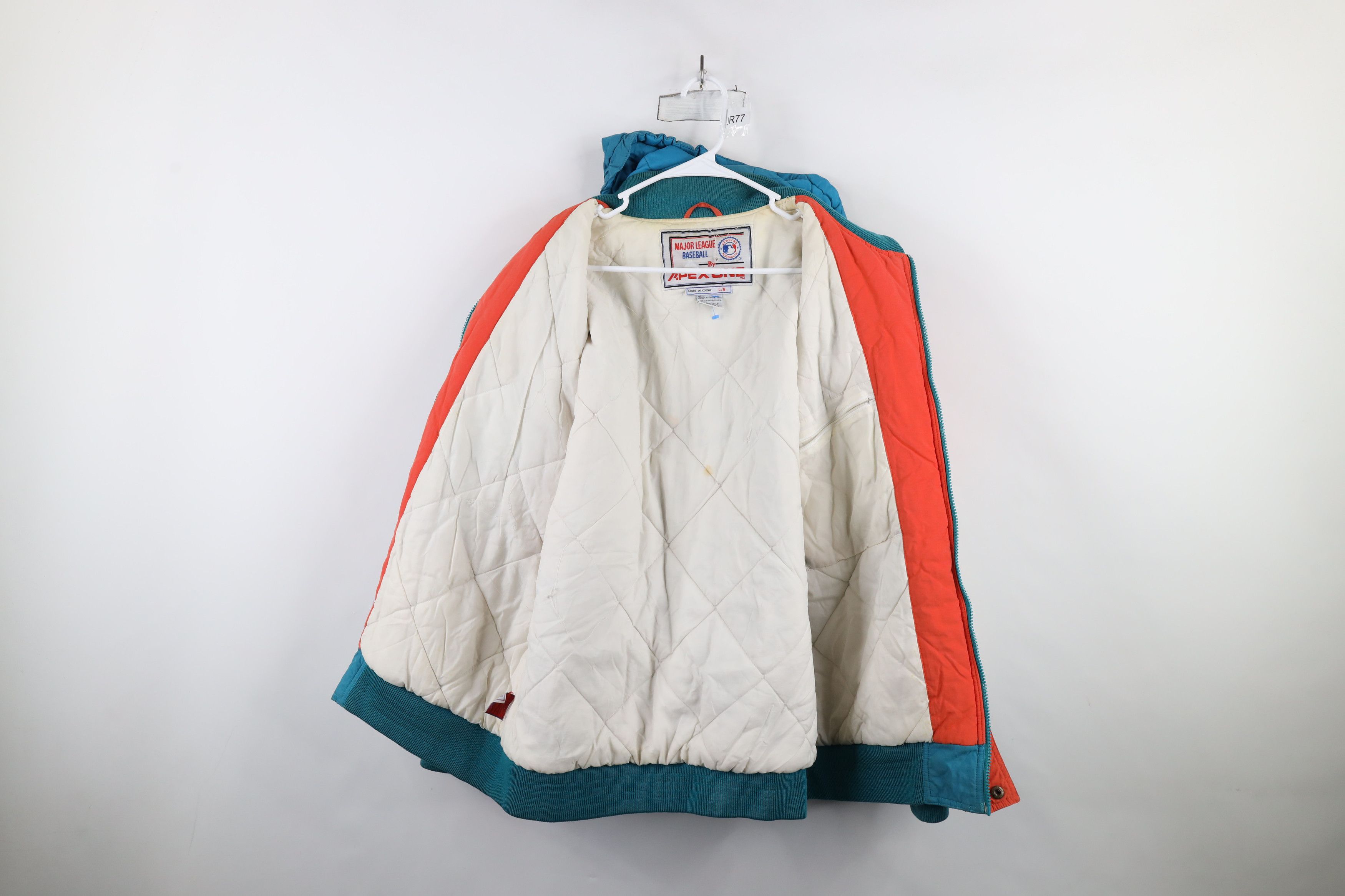 Vintage Vintage 90s Spell Out Florida Marlins Baseball Puffer Jacket Size US L / EU 52-54 / 3 - 11 Thumbnail