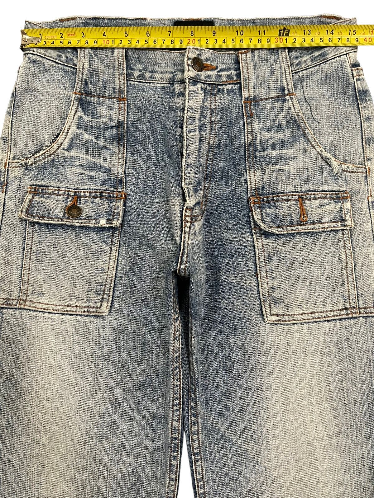 Hysteric Glamour Vintage Japanese Nylaus Bush Pants Style Blue Wash Jeans Size US 30 / EU 46 - 10 Thumbnail