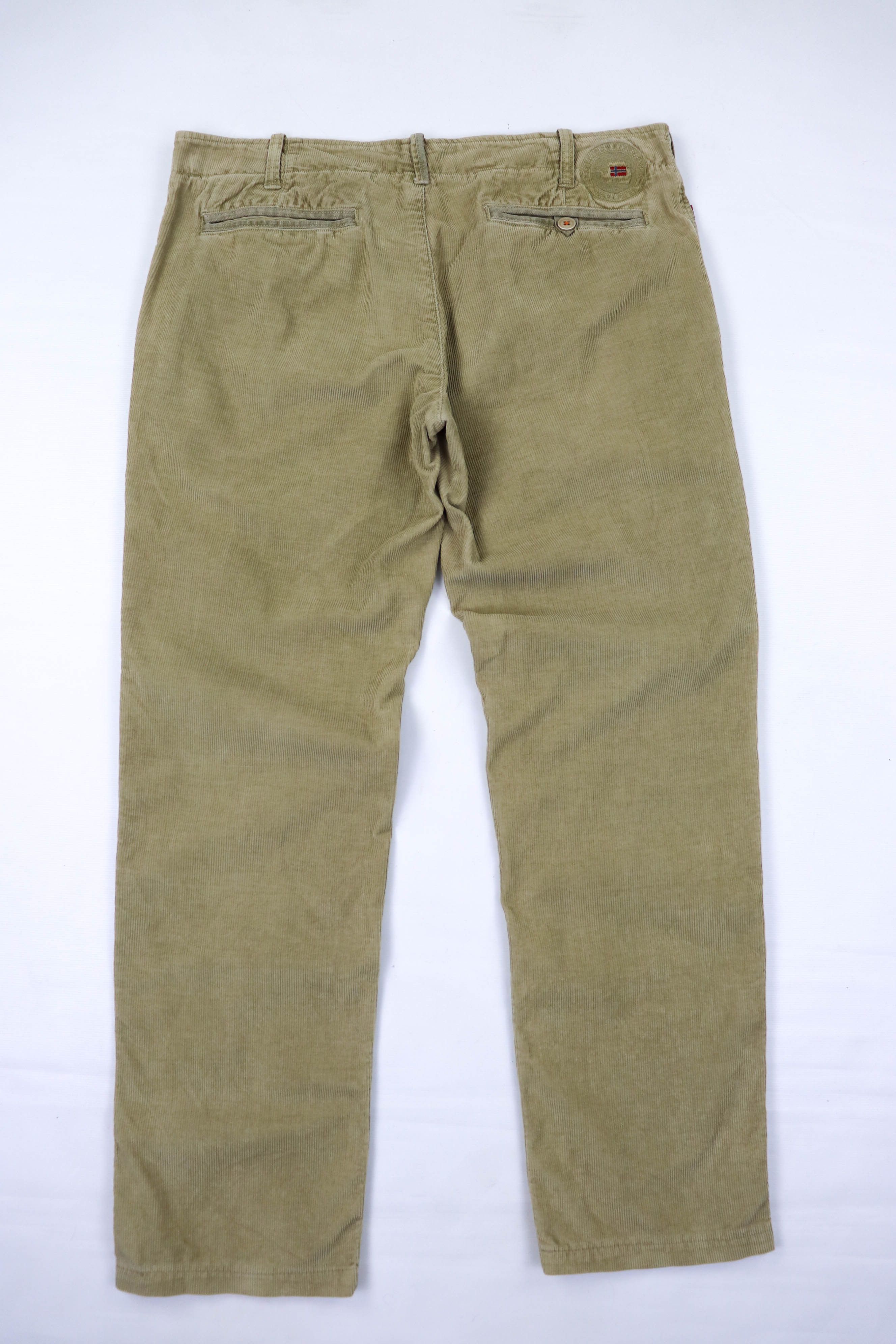 Napapijri Napapijri Sand Beige Corduroy Trousers Pants Size US 36 / EU 52 - 2 Thumbnail