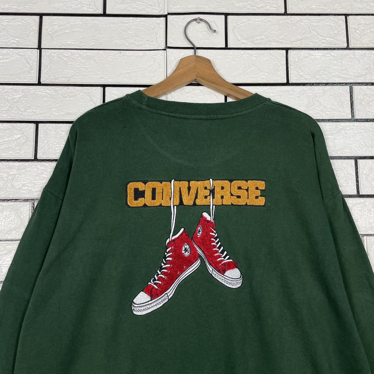 Converse Converse Big Logo Green Sweatshirt Size US L / EU 52-54 / 3 - 8 Thumbnail