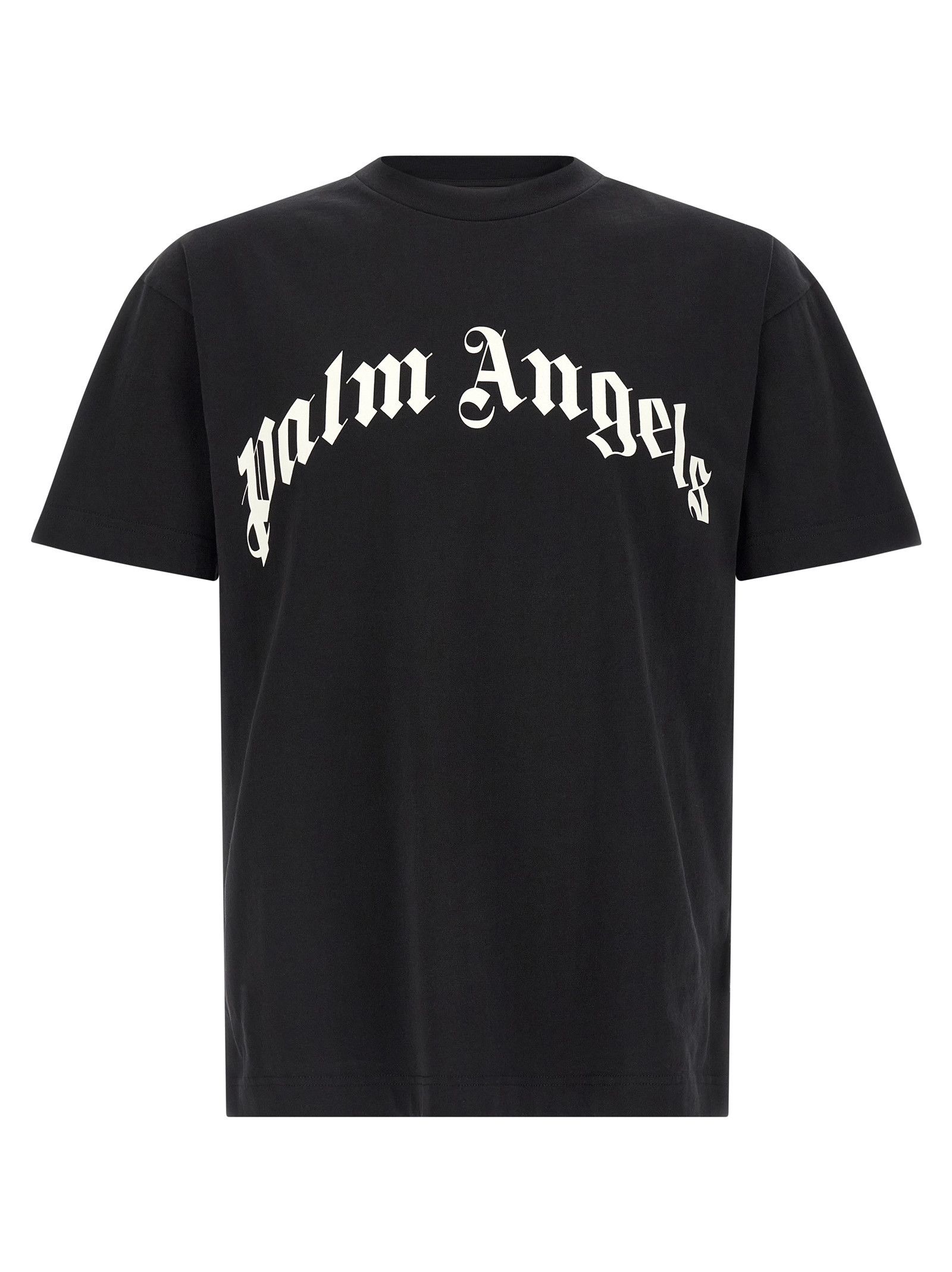 Palm Angels 'Curved Logo' T-shirt Size US XXS / EU 40 - 1 Thumbnail