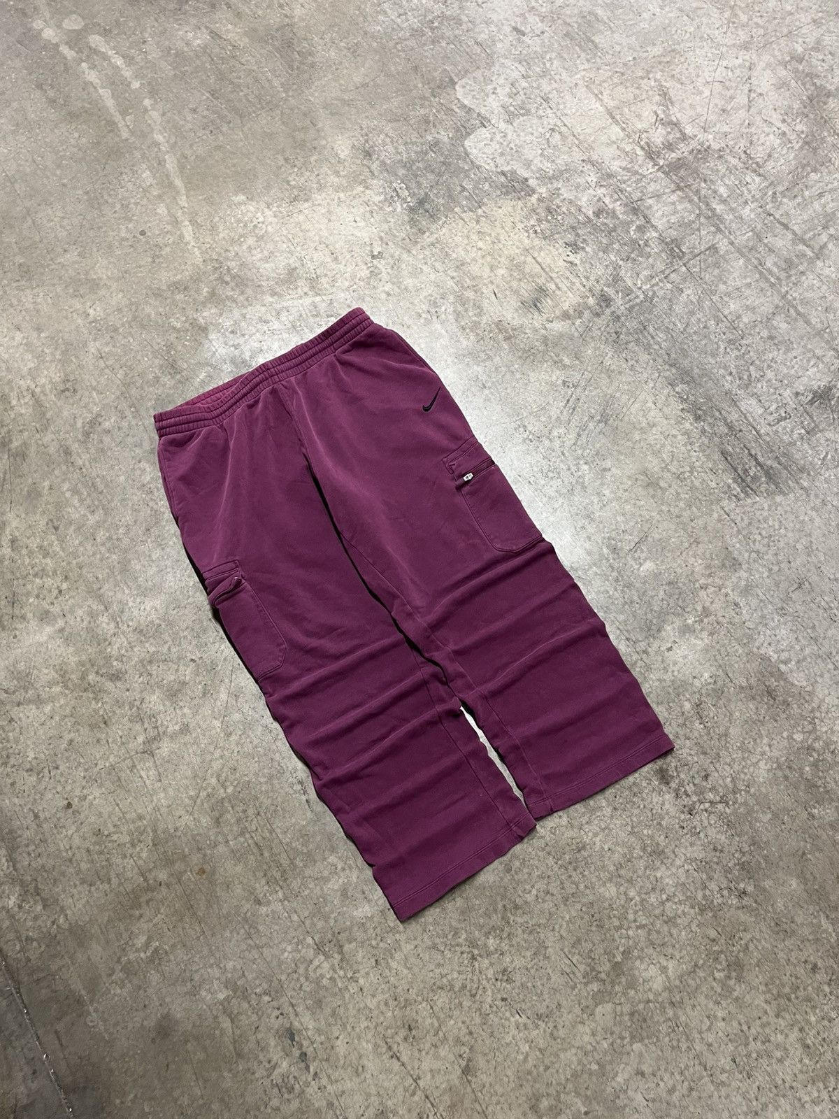 Nike × Vintage Nike baggy fit y2k wide leg sweatpants hype rare streetwear Size US 38 / EU 54 - 2 Thumbnail