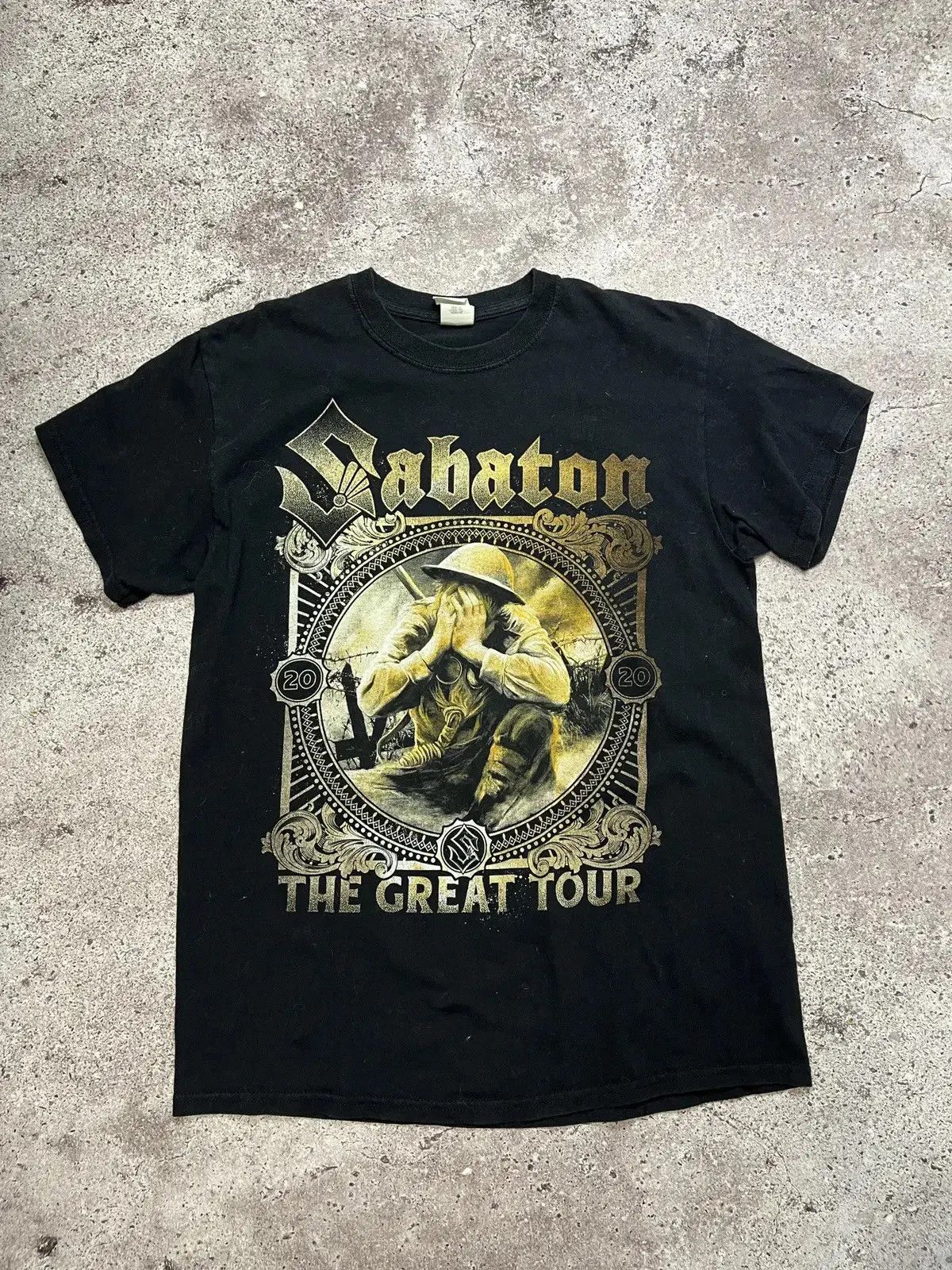 Band Tees Sabaton Vintage Black Rock Tour T Shirt Size US M / EU 48-50 / 2 - 1 Thumbnail
