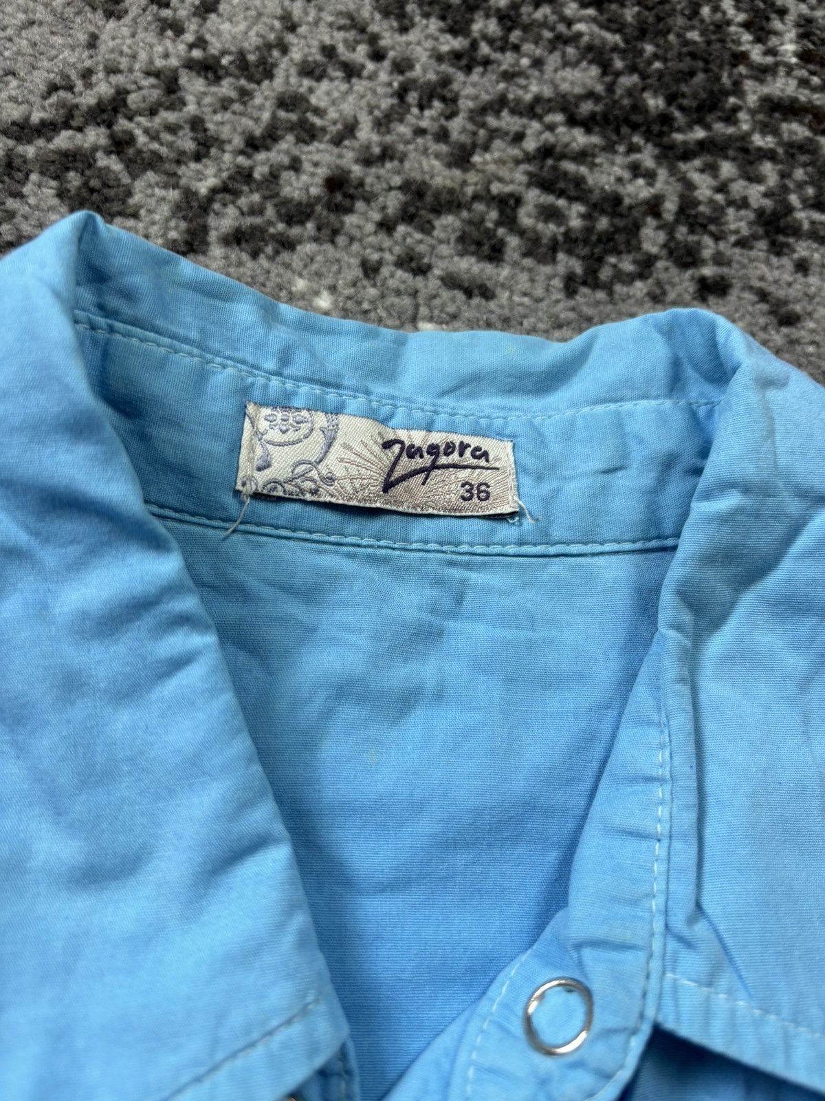 Vintage Vintage 90s Zuqora embroidered flowers cowboy blouse Size XS / US 0-2 / IT 36-38 - 4 Thumbnail