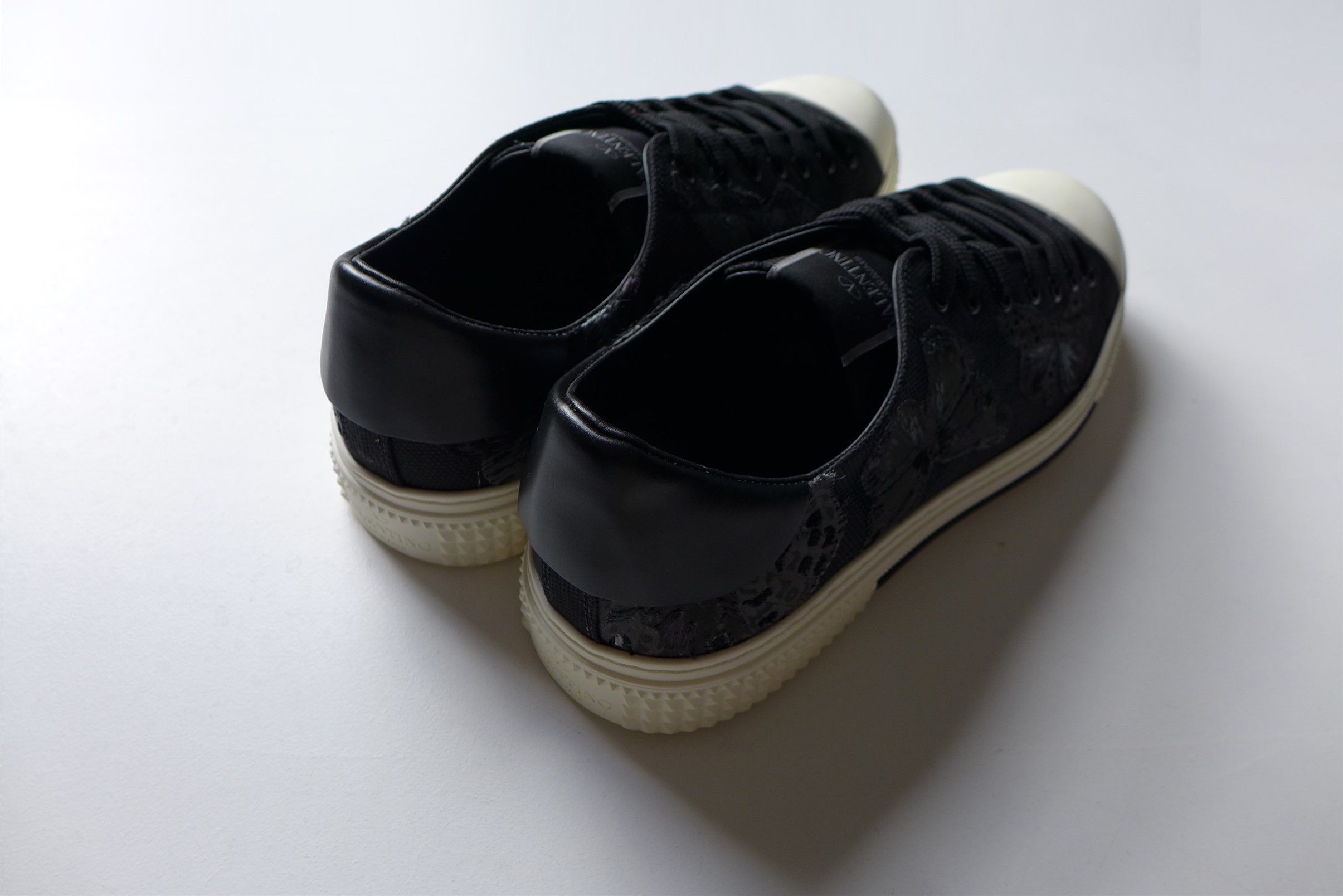 Valentino Valentino CamuButterfly Embroidered Black Sneakers Size US 10 / EU 43 - 5 Thumbnail