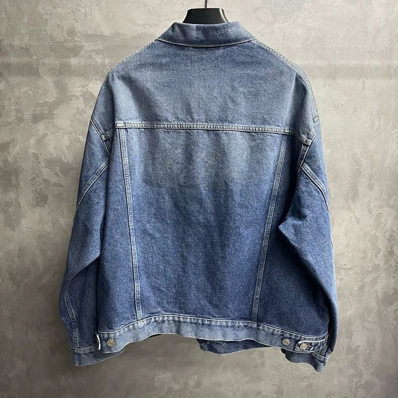 Balenciaga Balenciaga Balenciaga Denim Jacket with Pocket and Rhinest Size US M / EU 48-50 / 2 - 5 Thumbnail