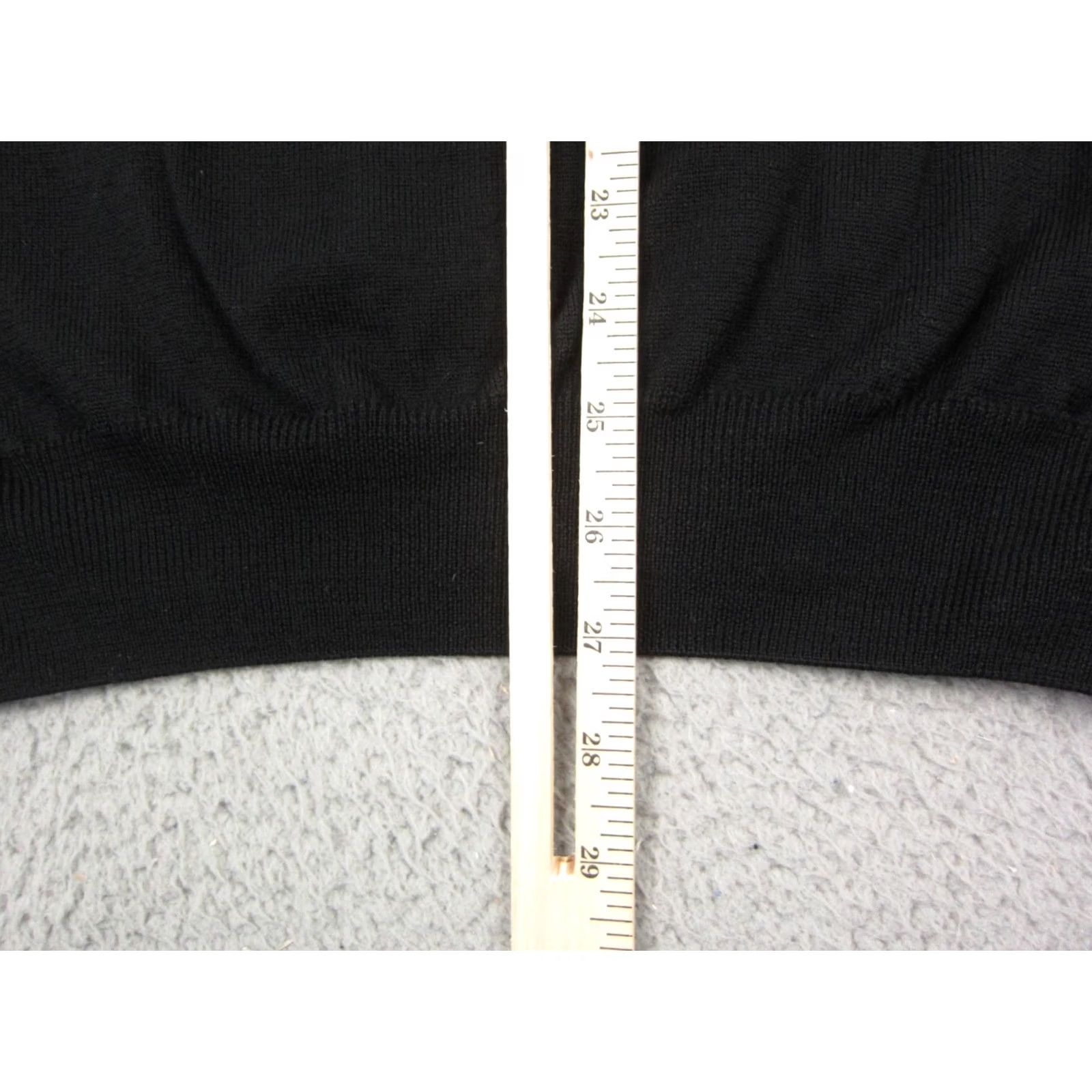 Vintage Toscano Sweater Vest Mens L Black 100% Merino Wool V-Neck Knit Golf Knitwear Vest Size US L / EU 52-54 / 3 - 7 Thumbnail