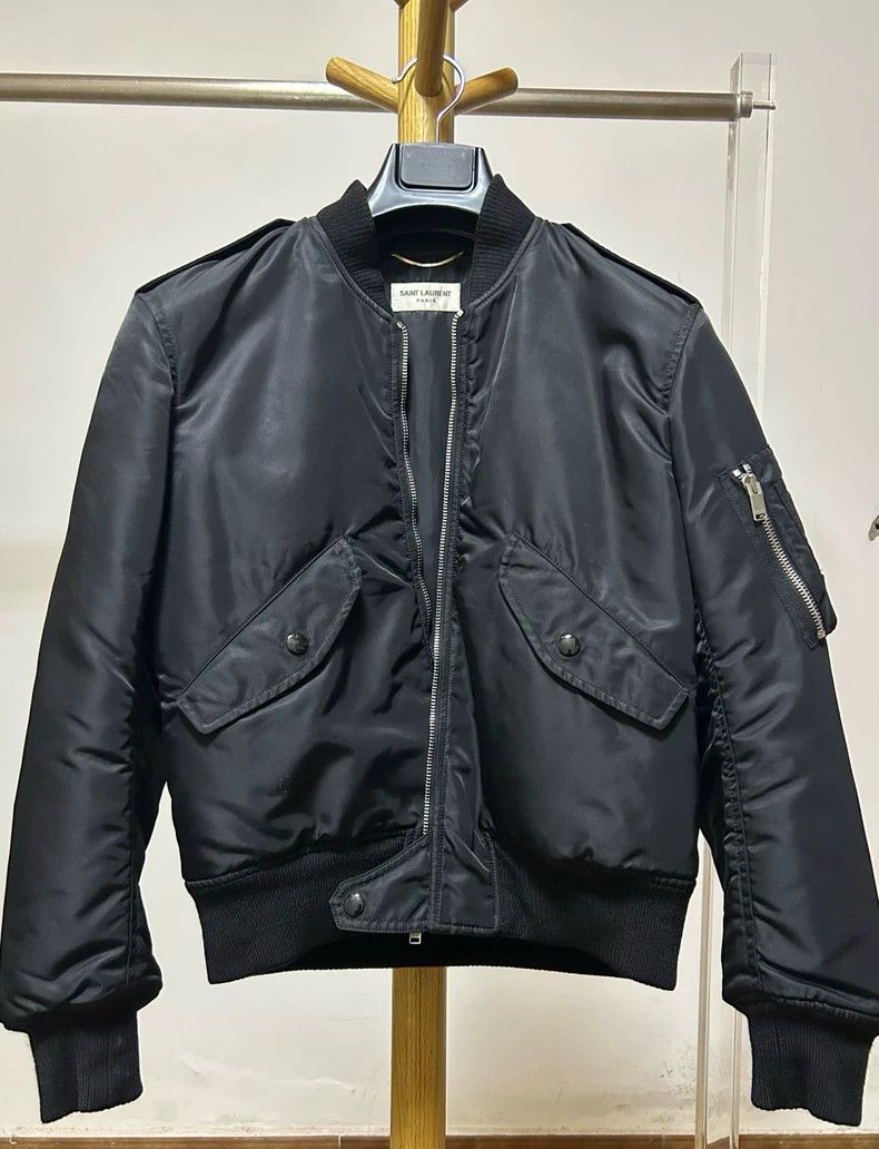 Yves Saint Laurent saint laurentBlack bomber jacket 2503-Nextarrow Size XS / US 0-2 / IT 36-38 - 1 Thumbnail