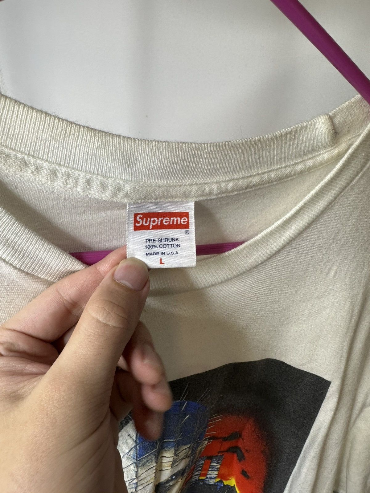 Supreme Supreme Hellraiser Hell on Earth tee - White Size US L / EU 52-54 / 3 - 3 Thumbnail