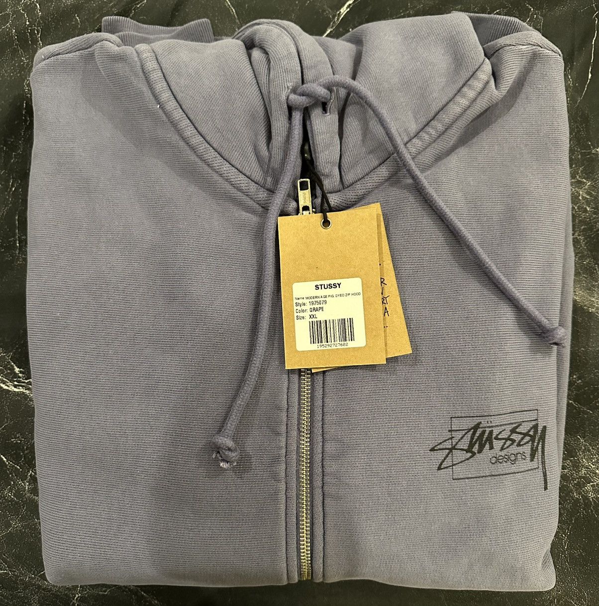 Stussy Stussy Modern Age Pig Dyed Zip Hoodie Size US XXL / EU 58 / 5 - 7 Thumbnail