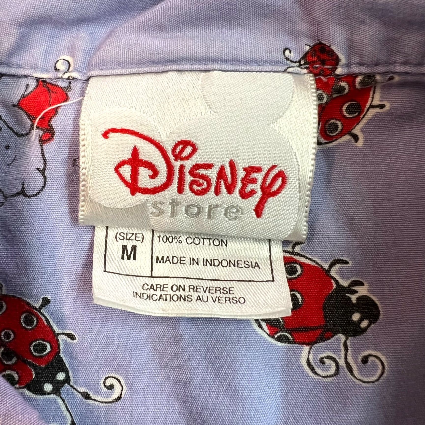 Disney Disney Purple Ladybug & Pooh Print Cotton Pajama Set Medium Womens Size 32" / US 10 / IT 46 - 6 Thumbnail