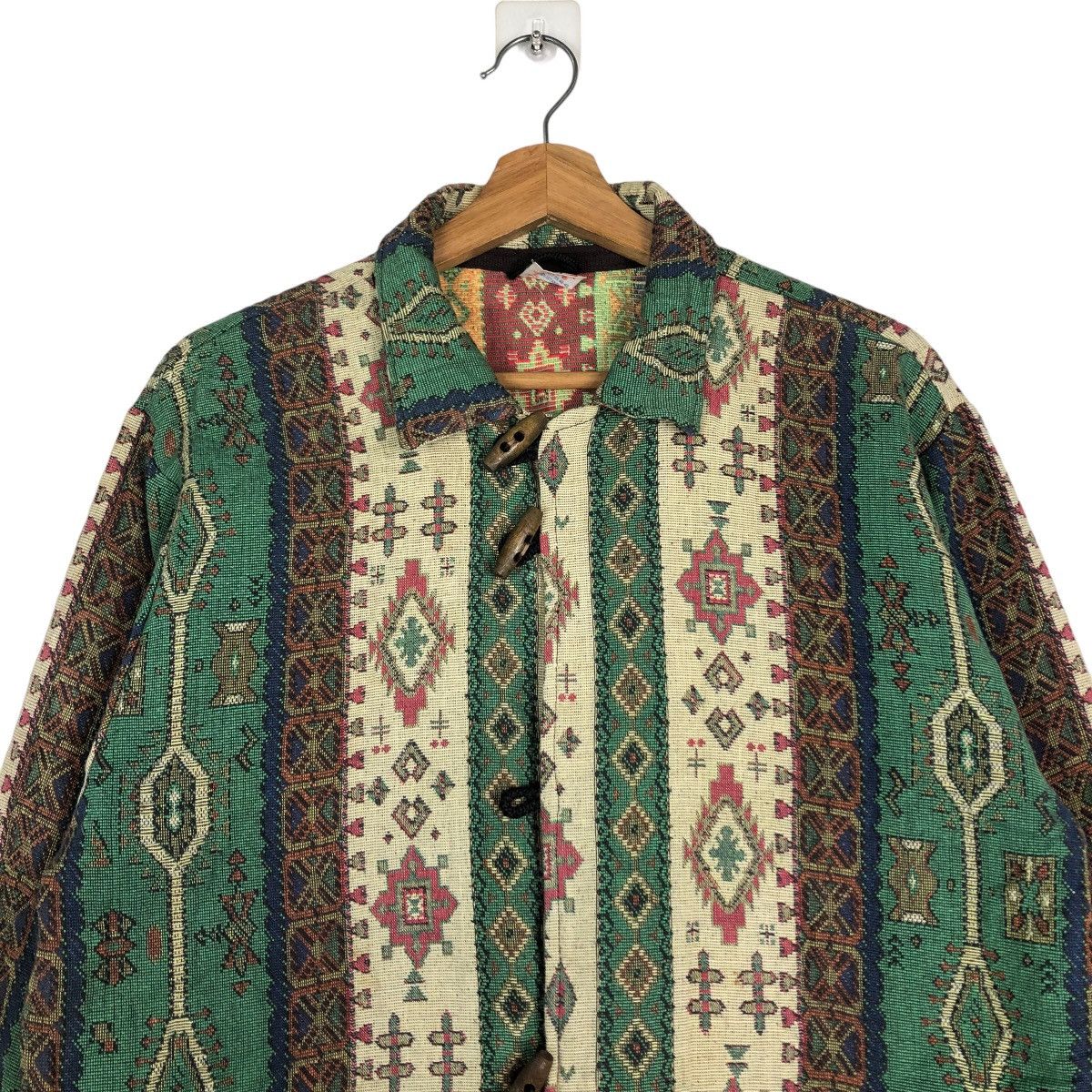 Japanese Brand 🔥Vintage Navajo Aztec Native Guvensan Kapital Japan Design Size US L / EU 52-54 / 3 - 4 Thumbnail
