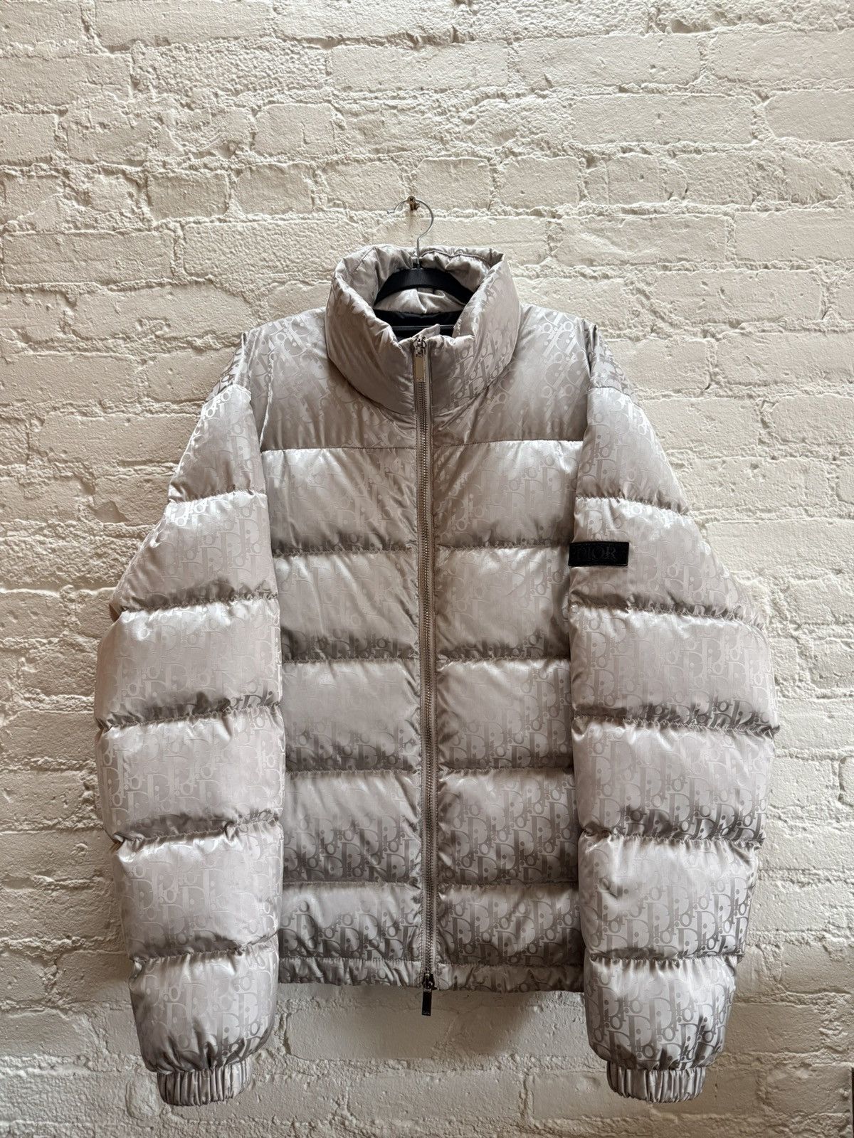Dior FW21 Pearl Oblique Puffer Jacket Size US L / EU 52-54 / 3 - 1 Thumbnail
