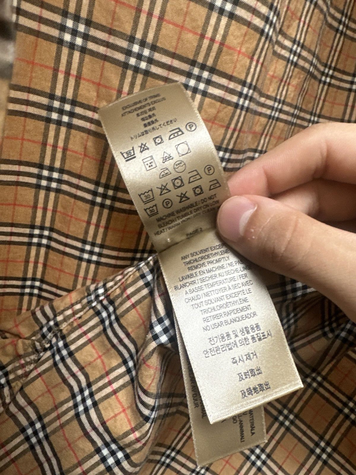 Burberry Classic Burberry Checked Button Down Polo Size US S / EU 44-46 / 1 - 5 Thumbnail
