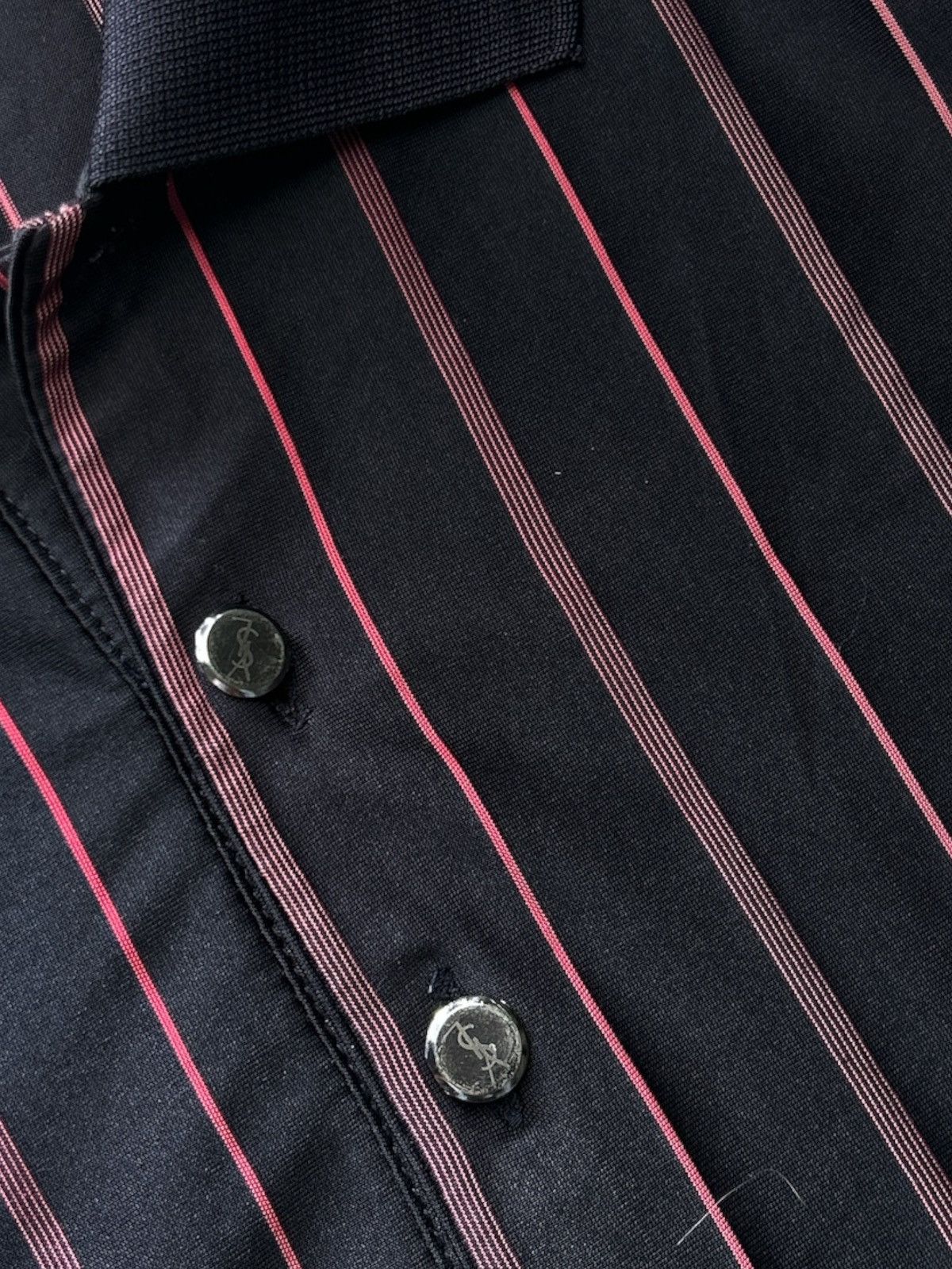 Yves Saint Laurent Vintage Yves Saint Laurent Pour Homme Striped Polo Shirt Size US L / EU 52-54 / 3 - 5 Thumbnail