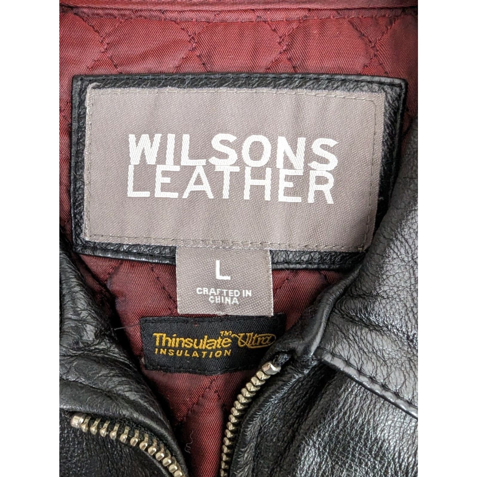 Vintage VINTAGE Wilsons Leather Bomber Jacket Women's Large Black Moto Coat Spring Summer Fall Winter Casual Shirt/Coat Size L / US 10 / IT 46 - 4 Thumbnail
