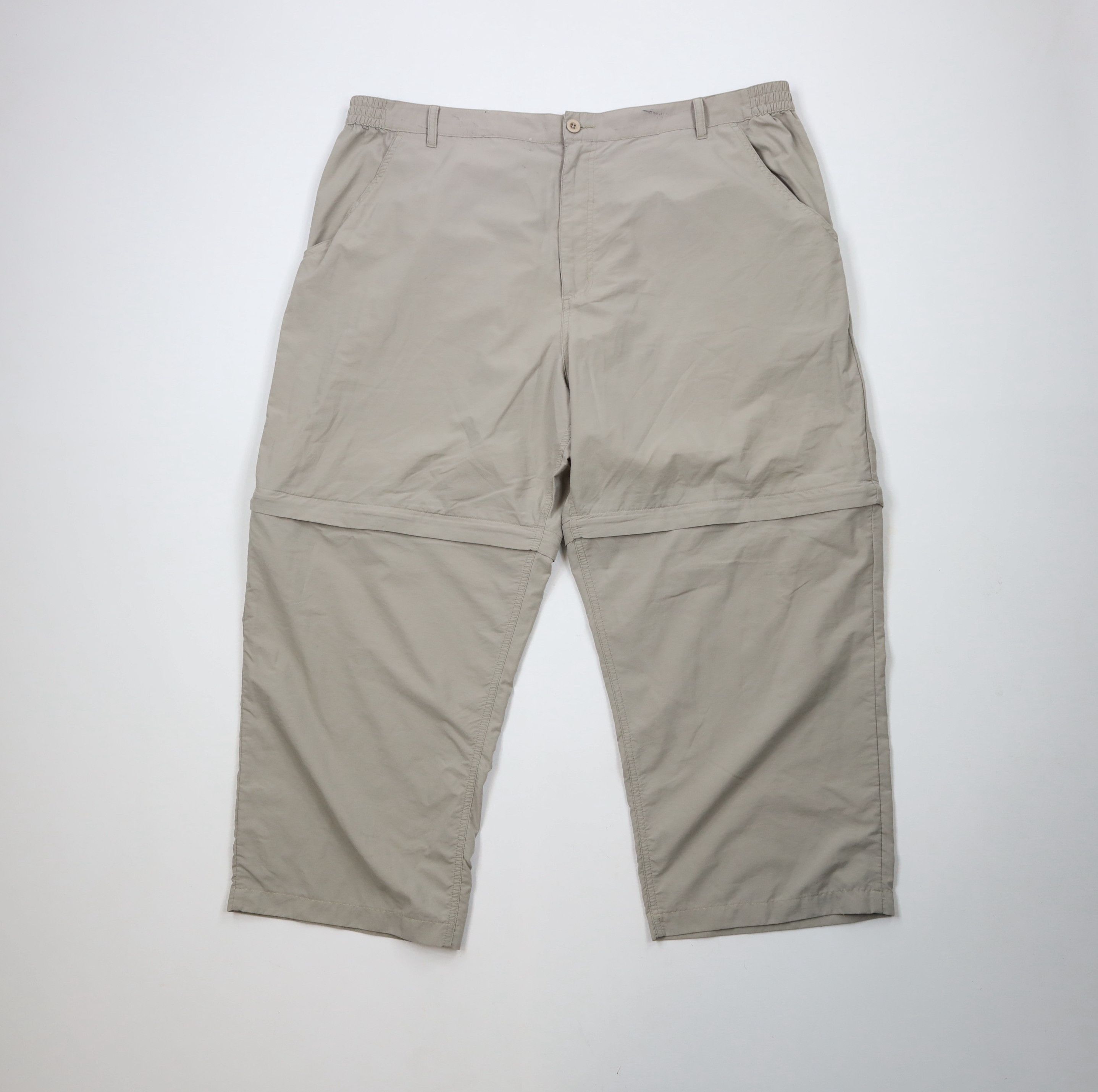 Cabelas × Vintage Vintage Cabelas Wide Leg Convertible Pants Shorts Beige Size US 40 / EU 56 - 1 Thumbnail