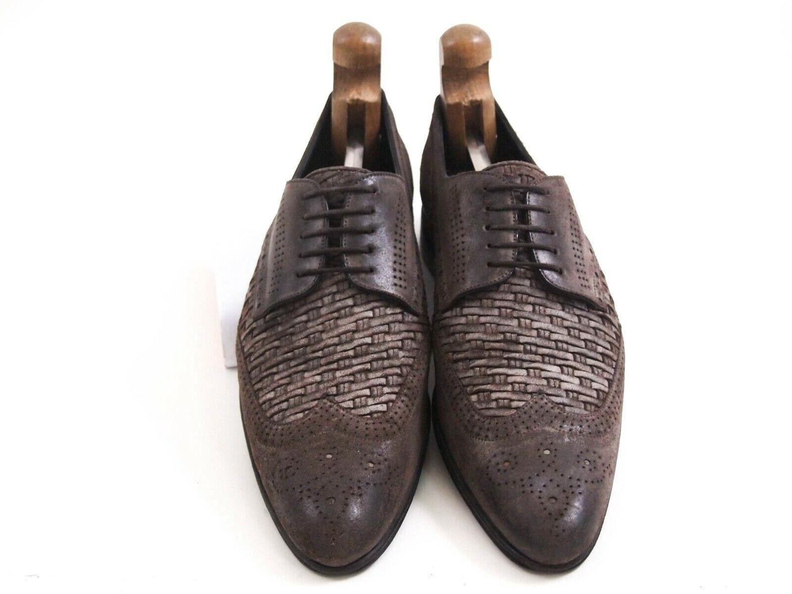 Dolce & Gabbana Dolce & Gabbana Brogues Brown Antiqued Suede EU 40.5 US 7.5 Size US 7 / EU 40 - 3 Thumbnail