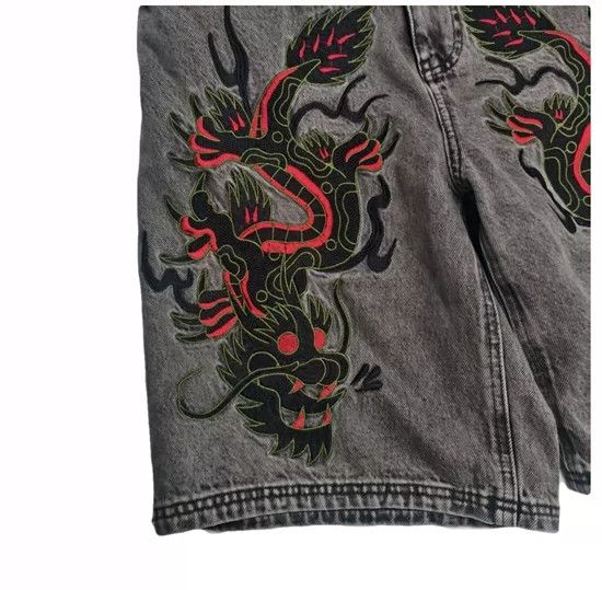 Ninth Hall Ninth Hall Waylay Dragon Grey Wash Denim Shorts Size US 34 / EU 50 - 5 Thumbnail