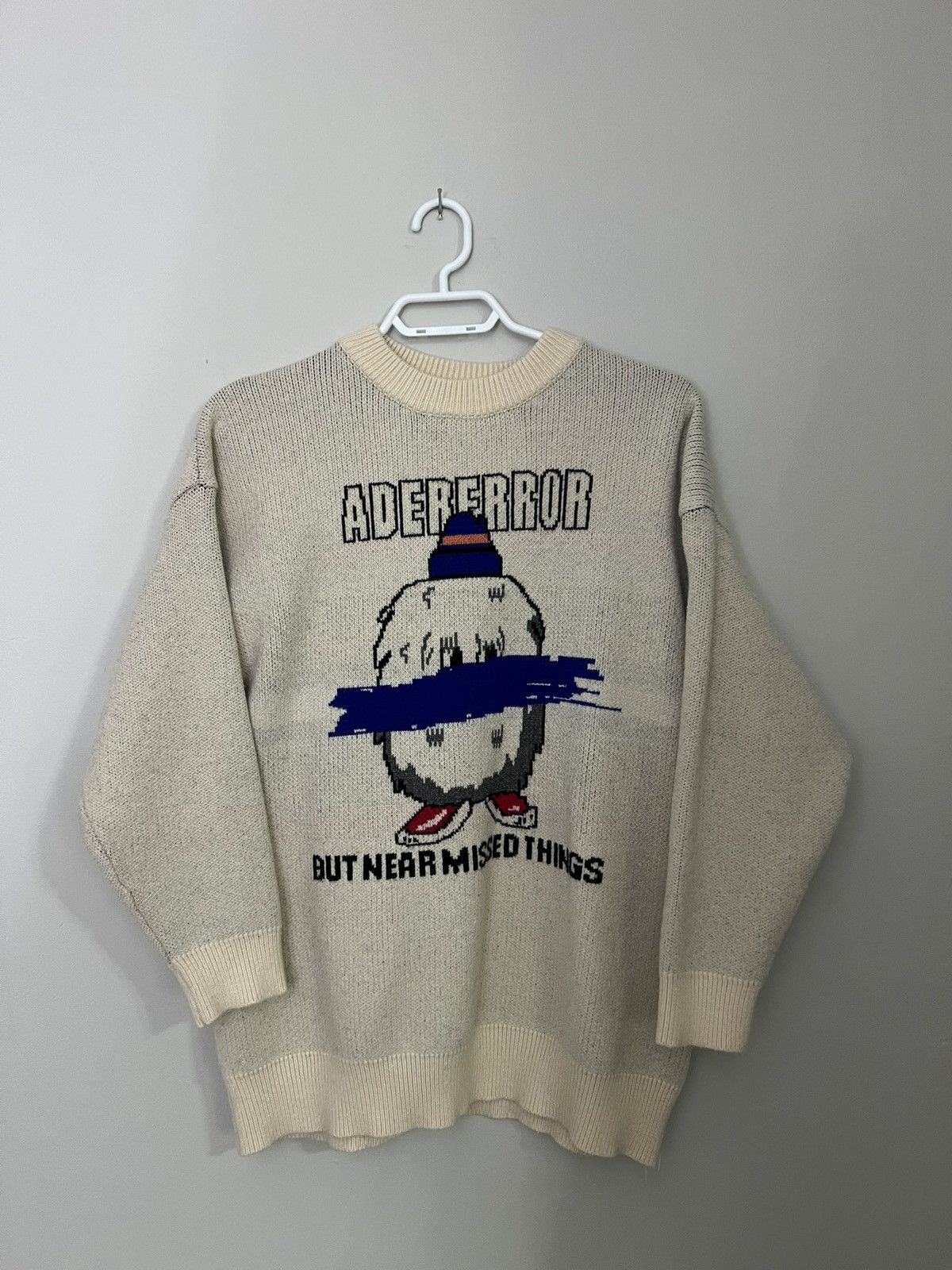Ader Error Ader Error - Oversized Logo-Intarsia Wool Sweater Size US L / EU 52-54 / 3 - 1 Thumbnail