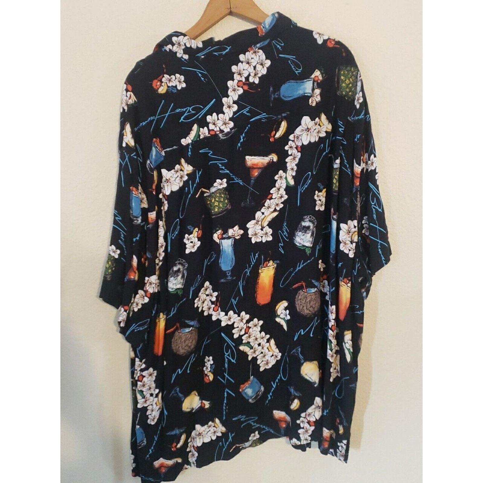 Caribbean Men 4XB Caribbean Hawaiian Shirt Tiki Bar cocktail Shirt Size US XXL / EU 58 / 5 - 10 Thumbnail