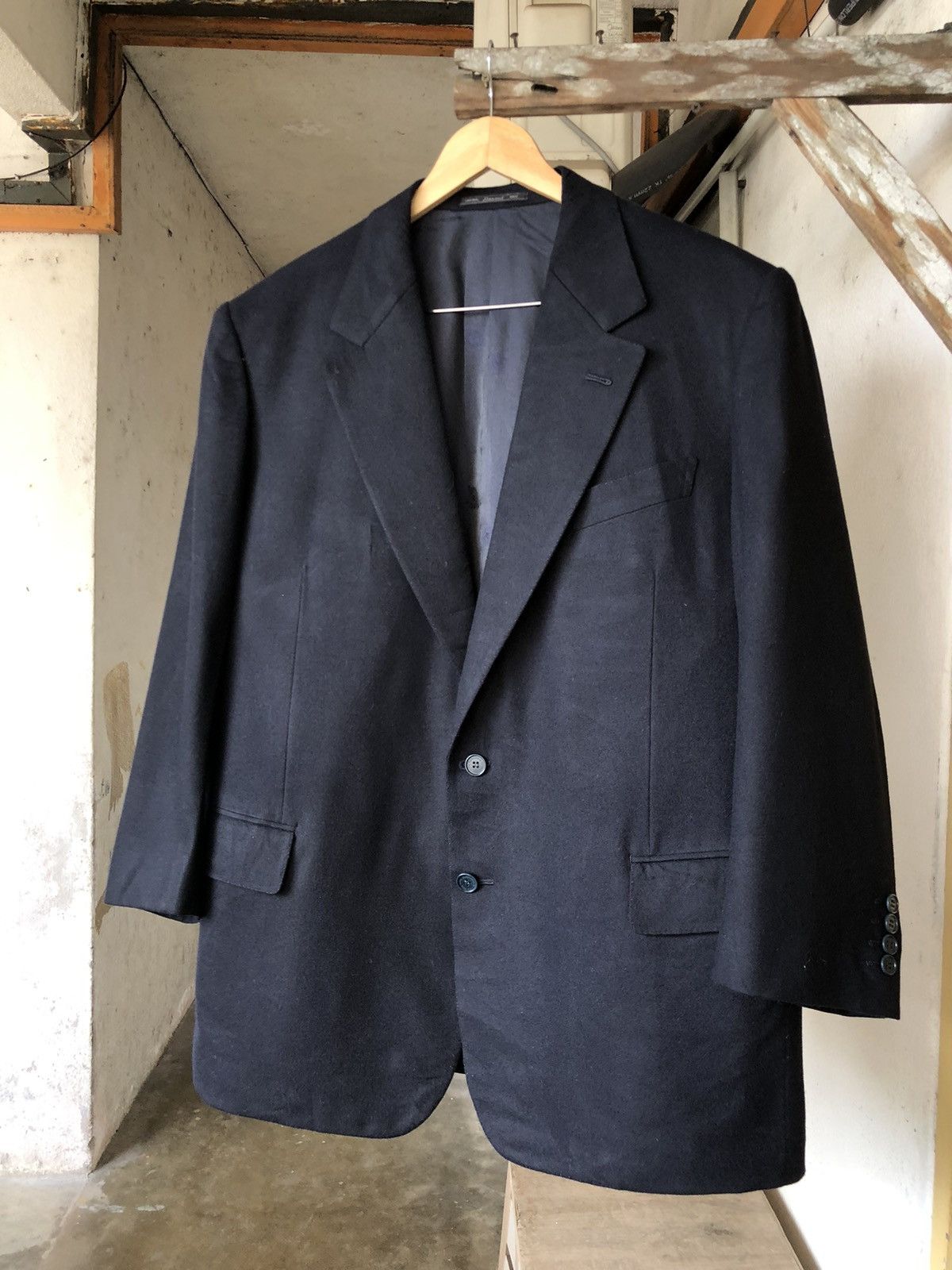 Ermenegildo Zegna Zegna Special Hand Made Baron's Single Breasted Wool Blazer Size US XXL / EU 58 / 5 - 3 Thumbnail