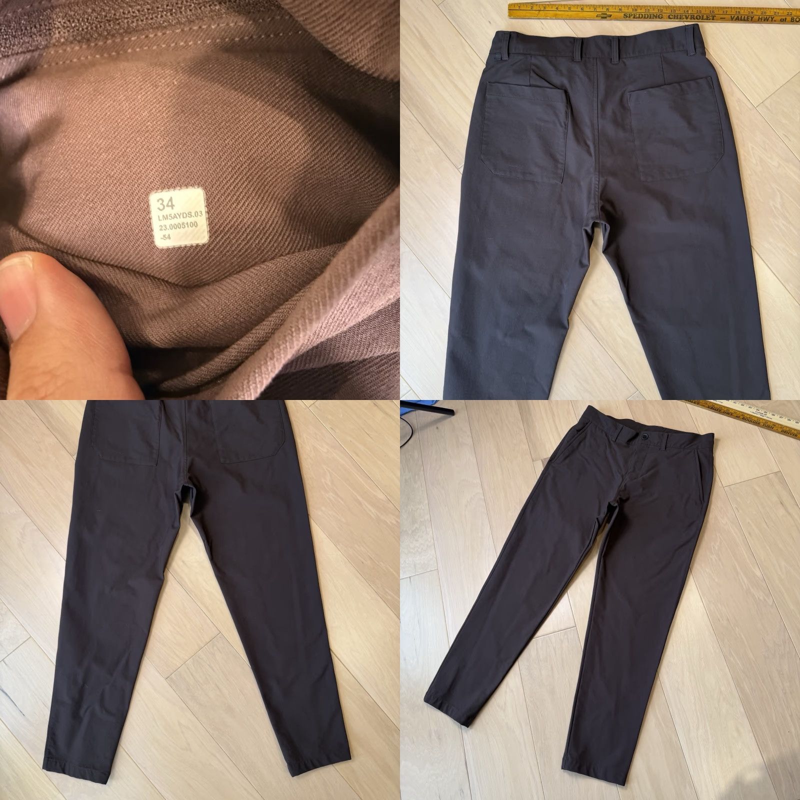 Lululemon Lululemon Heavy Twill Trouser Pants 34 Brown Athletic Straight Mens Tight Tapered Khakis Size US 34 / EU 50 - 8 Thumbnail