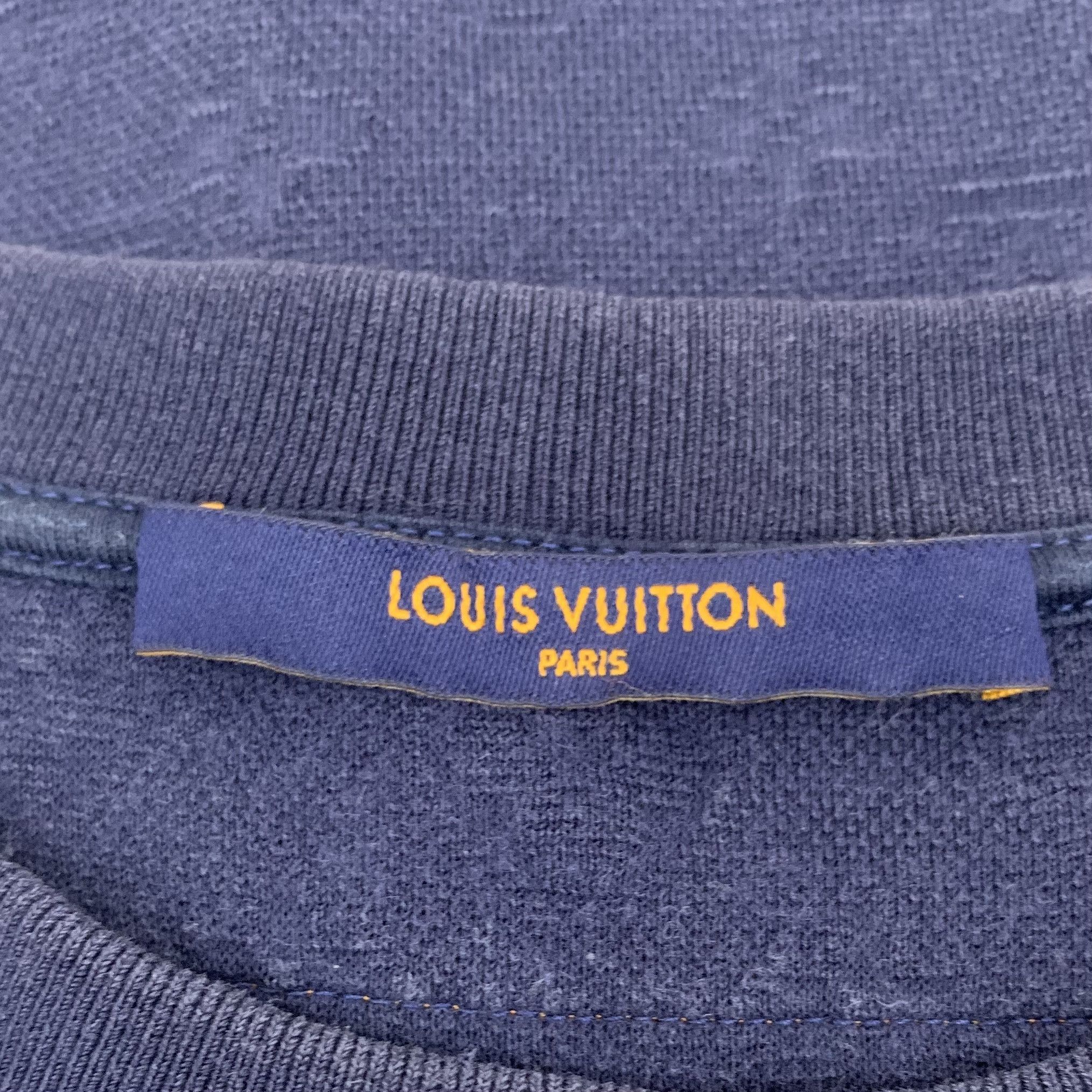 Louis Vuitton Louis Vuitton Dark Blue Animal Beaded T-Shirt (Size M) Size M / US 6-8 / IT 42-44 - 2 Thumbnail