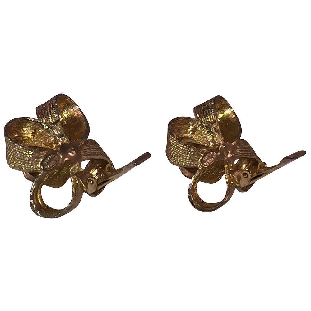 Designer Kenneth Lane Textured Ribbon 3D Earrings Size ONE SIZE - 4 Thumbnail
