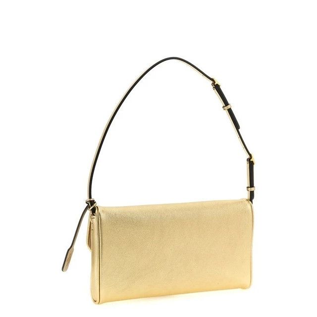 Valentino VALENTINO GARAVANI DeVain Gold Leather Shoulder Bag New Size ONE SIZE - 2 Thumbnail
