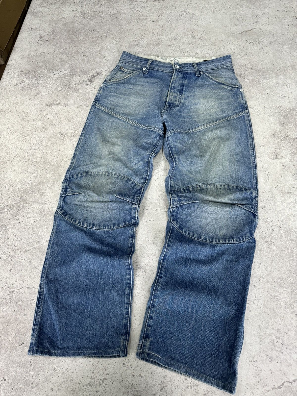 G-Star Vintage Stoned Cotton Washed Double Knee G-Star Jeans Size US 29 - 4 Thumbnail
