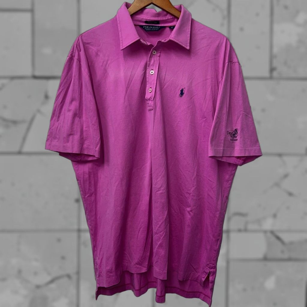 Ralph Lauren VINTAGE Polo Golf Ralph Lauren Pink Polo Shirt Mens XL Golf Size US XL / EU 56 / 4 - 1 Thumbnail