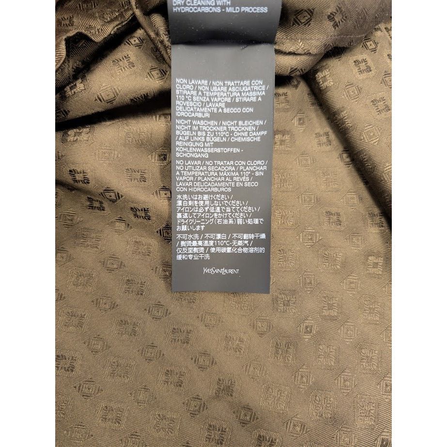 Saint Laurent Paris o1rshd1 Button Shirt in Brown Size US S / EU 44-46 / 1 - 19 Thumbnail