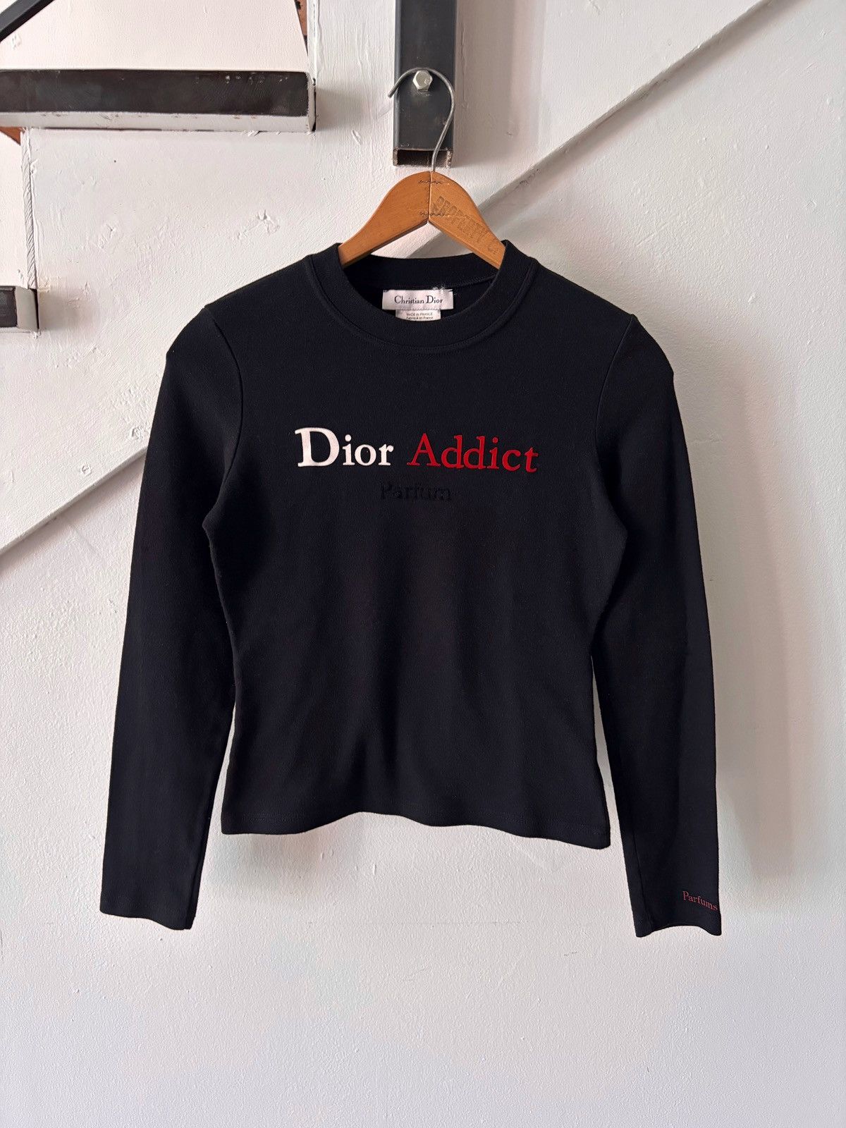Dior Vintage Dior Addict T Shirt. Black Size Small. Size S / US 4 / IT 40 - 1 Thumbnail