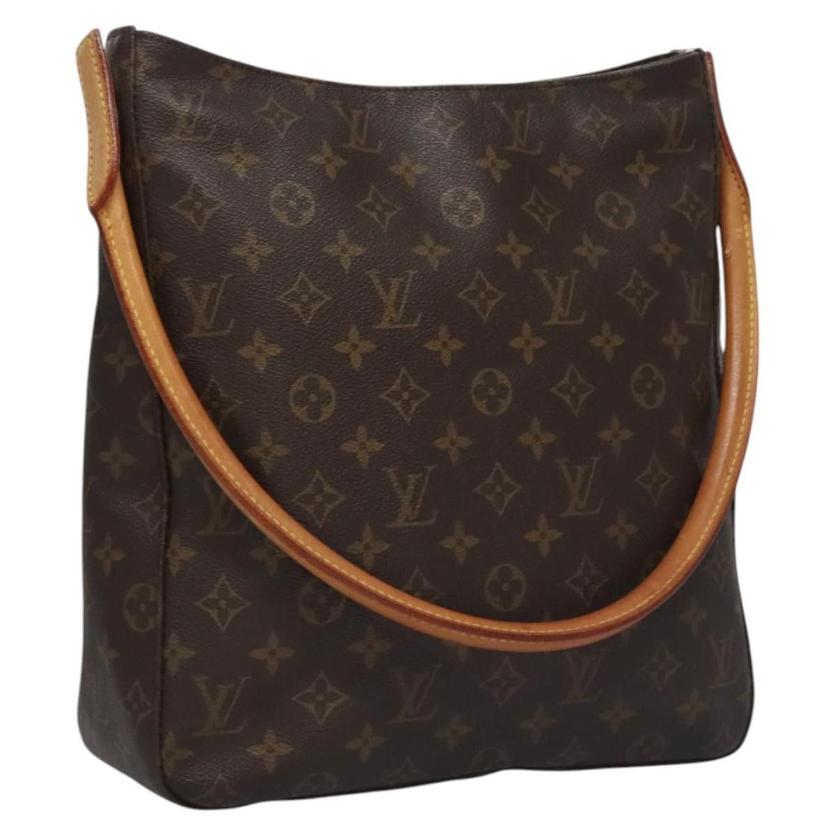 Louis Vuitton Looping Brown Canvas Shoulder Bag (Pre-Owned), Women's