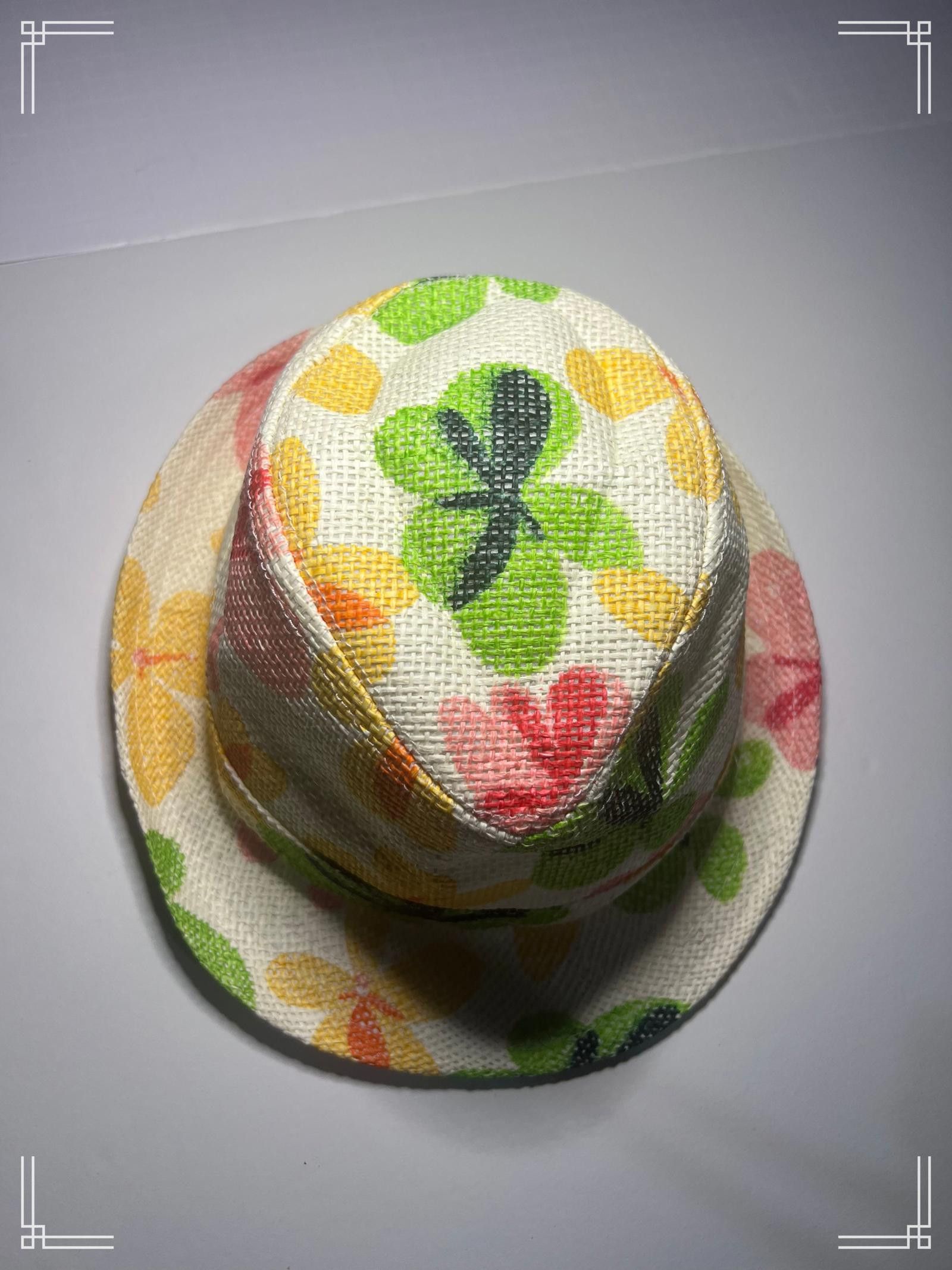Designer Colorful Floral-Patterned Summer Bucket Hat Size ONE SIZE - 3 Thumbnail