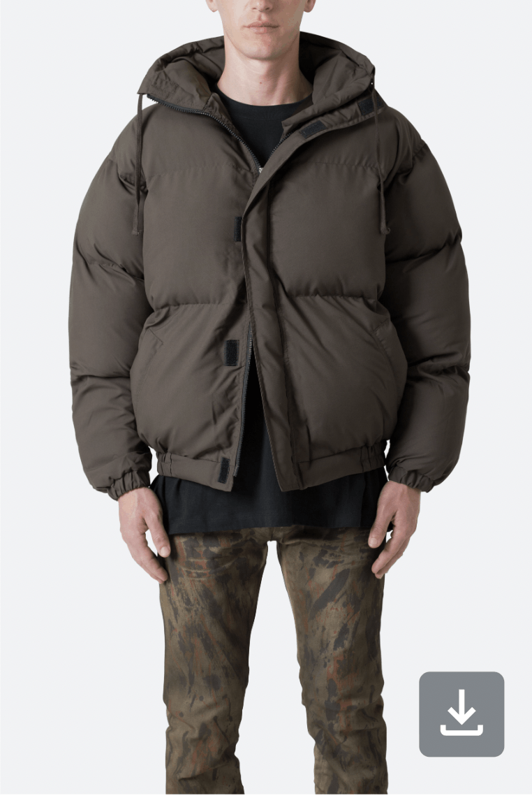 MNML mnml Puffer Jacket - Vintage Brown Size US M / EU 48-50 / 2 - 5 Thumbnail