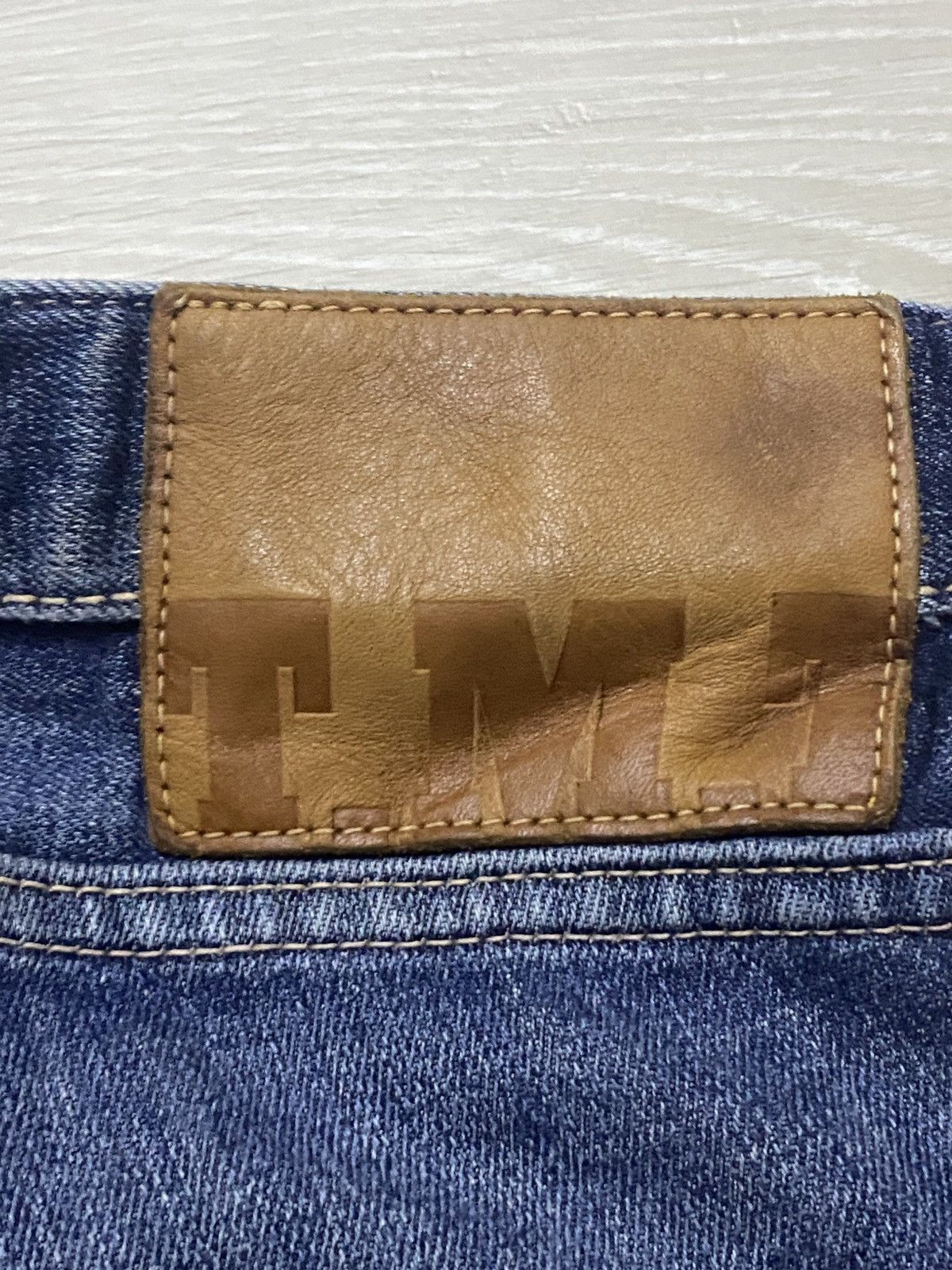 TMT Vintage Japanese TMT Faded Wash Straight Slim Jeans Size US 32 / EU 48 - 9 Thumbnail