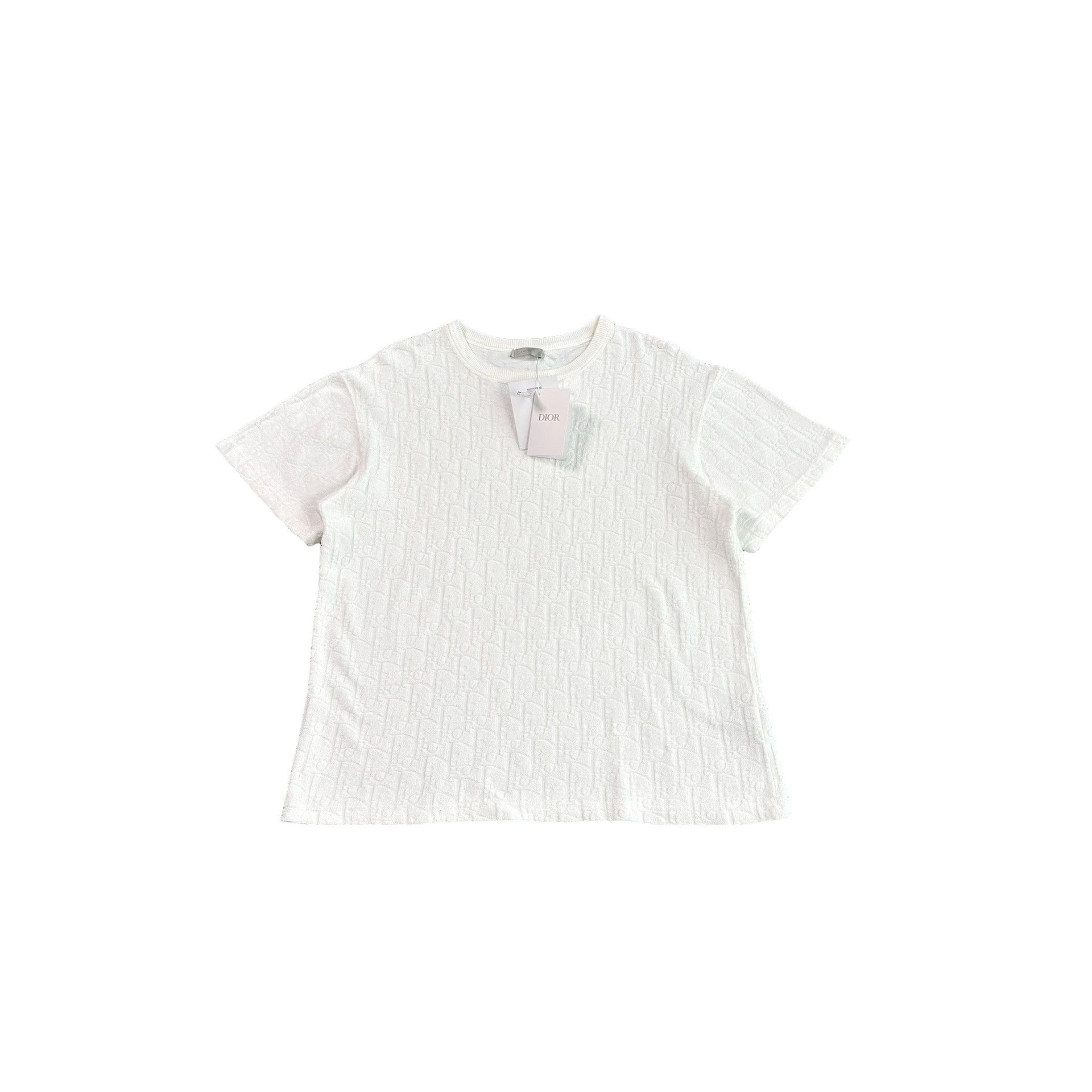 Dior Dior Oblique Pattern Towel Knit T-Shirt Size M Size US M / EU 48-50 / 2 - 1 Thumbnail